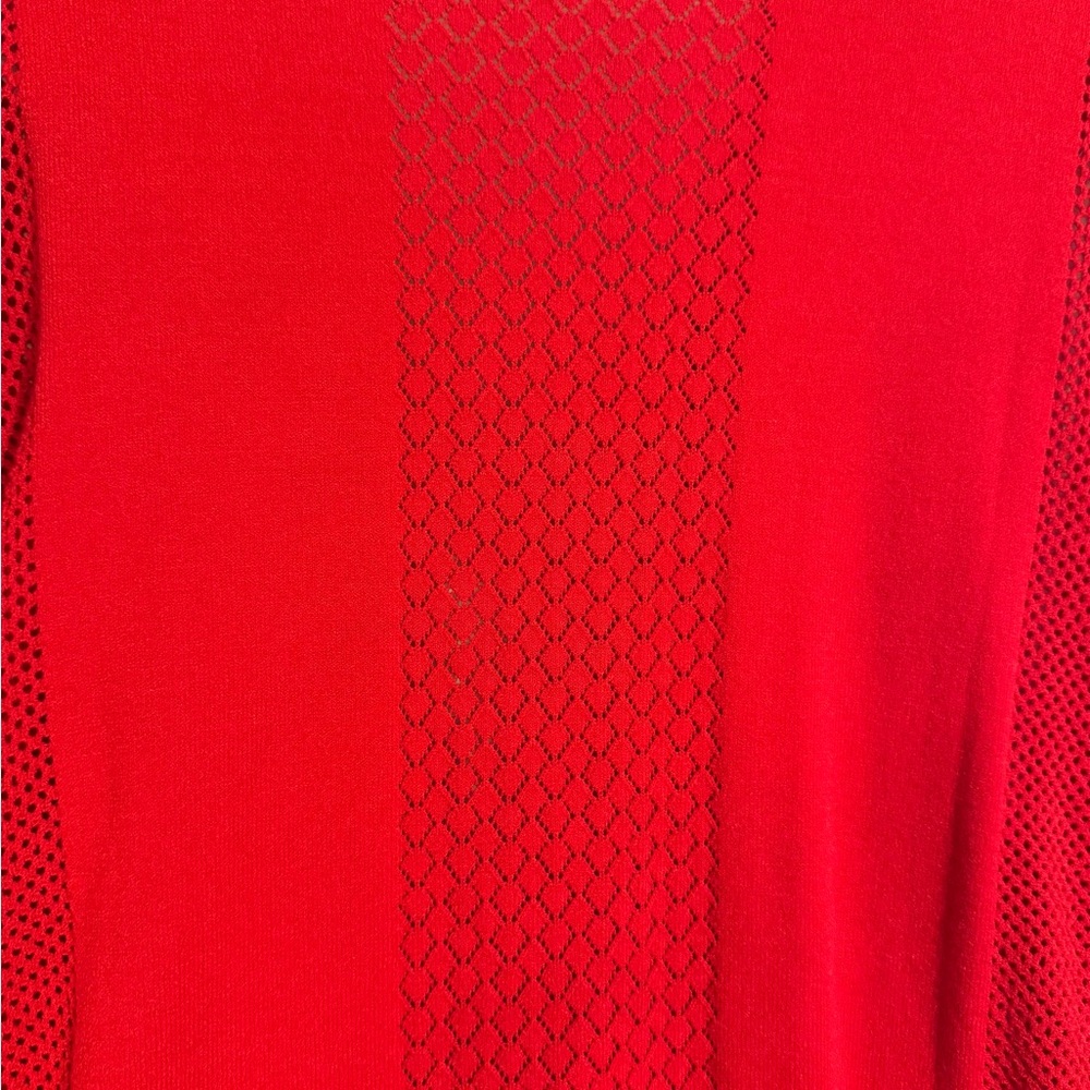 Talbot's Vibrant Red Open-Front Lightweight Cardigan XSMALL #1 - Picture 7 of 8